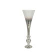 Vase Alexandra House Living Transparent Silver Glass 25 x 80 x 25 cm Supply