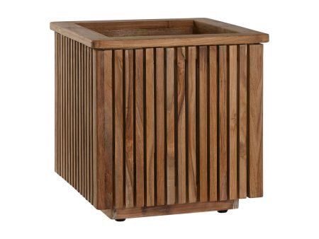 Planter Home ESPRIT Teak 34,5 x 34,5 x 37 cm Online Hot Sale