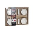 Sushi Set DKD Home Decor Bamboo Stoneware White Natural Oriental 27,3 x 20,3 x 2,5 cm (12 Units) Online Hot Sale