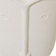 Vase Alexandra House Living Ecru Ceramic Face 13 x 13 x 25 cm Online now