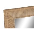 Wall mirror Home ESPRIT Beige Natural 74 X 2 X 162 cm (2 Units) For Cheap