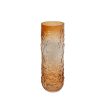 Vase Romimex Amber Glass 10 x 30 x 10 cm For Sale