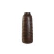 Vase Home ESPRIT Brown Black Resin Colonial 20 x 20 x 48 cm Supply