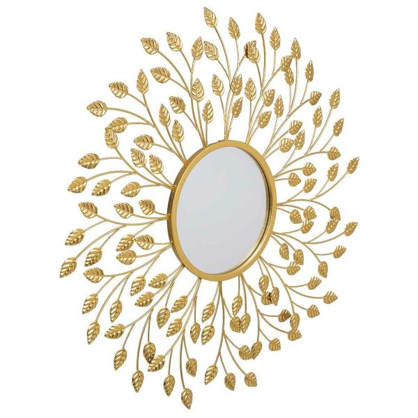 Wall mirror Alexandra House Living Golden 2 x 79 x 79 cm Circle Cheap