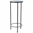 Flower Pot Stand Alexandra House Living Black Iron Tile 30 x 68 x 30 cm 3 Pieces Supply