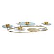 Candle Holder DKD Home Decor Mirror Golden Metal Mint Waterlily (54 x 33 x 8 cm) on Sale