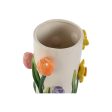 Vase Home ESPRIT White Multicolour Dolomite 17 X 18 X 26 cm Discount