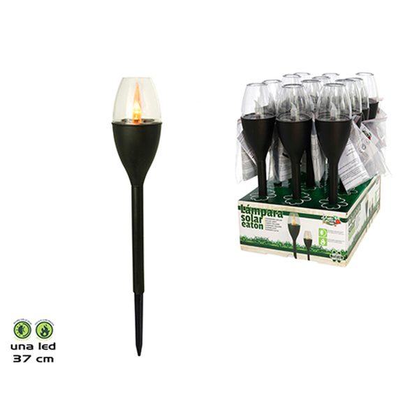 Solar lamp Gerimport Eaton Black 37 cm For Discount