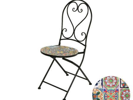 Garden chair Praha Black Exterior Iron (39 x 47 x 94 cm) For Sale