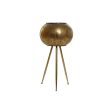 Planter Home ESPRIT Golden Metal Modern 30 x 30 x 60 cm For Discount