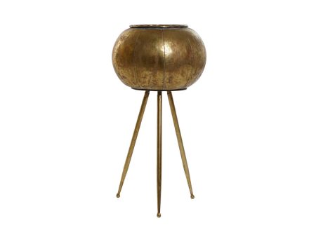 Planter Home ESPRIT Golden Metal Modern 30 x 30 x 60 cm For Discount