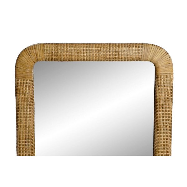 Wall mirror Home ESPRIT Natural Tropical 55 x 4 x 95 cm Fashion