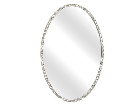 Wall mirror Romimex Silver Metal 56 x 82 x 3 cm Oval Online now