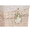 Basket set Home ESPRIT Green Beige Natural wicker 47 x 35 x 55 cm 5 Pieces on Sale