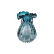 Vase Romimex Turquoise Glass 17 x 24 x 17 cm Online now