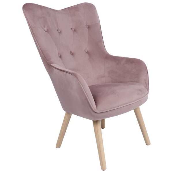 Armchair Alexandra House Living Pink 65 x 99 x 71 cm For Discount