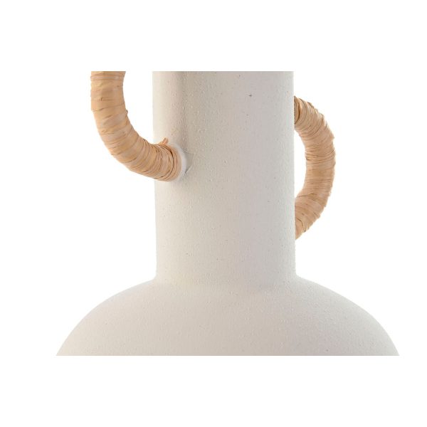 Vase Home ESPRIT White Natural Stoneware 15,5 X 15 X 24 cm Sale