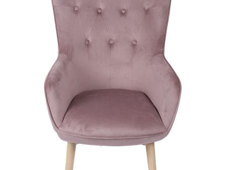 Armchair Alexandra House Living Pink 65 x 99 x 71 cm For Discount