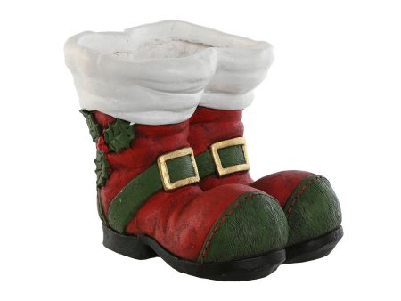 Planter Home ESPRIT White Red Green Magnesium Father Christmas 30 x 35 x 30 cm Christmas Online