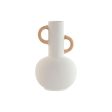 Vase Home ESPRIT White Natural Stoneware 15,5 X 15 X 24 cm Sale