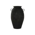 Vase Home ESPRIT Black Metal 34,5 x 34,5 x 57 cm Supply