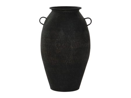 Vase Home ESPRIT Black Metal 34,5 x 34,5 x 57 cm Supply