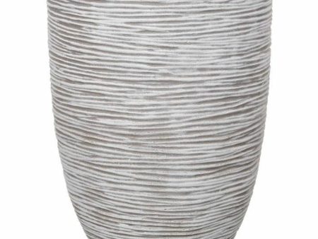 Planter Capi Europe Ivory Plastic Circular Supply