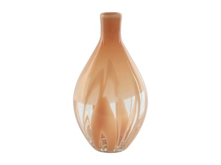 Vase Home ESPRIT Peach Crystal Modern 20 x 20 x 37 cm Sale