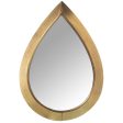 Wall mirror Alexandra House Living Golden Drop For Cheap