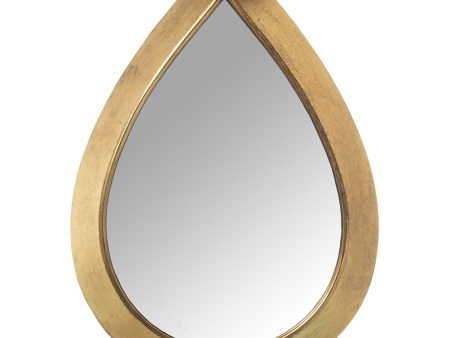 Wall mirror Alexandra House Living Golden Drop For Cheap