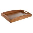 Tray Home ESPRIT Natural Acacia 39,5 x 25,5 x 5,5 cm Online now