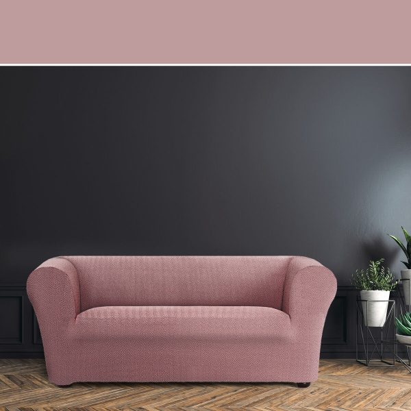 Sofa Cover Eysa JAZ Pink 110 x 100 x 180 cm For Sale