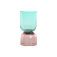 Vase Home ESPRIT Bicoloured Crystal 10 x 10 x 21 cm For Cheap