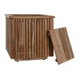 Planter Home ESPRIT Teak 34,5 x 34,5 x 37 cm Online Hot Sale