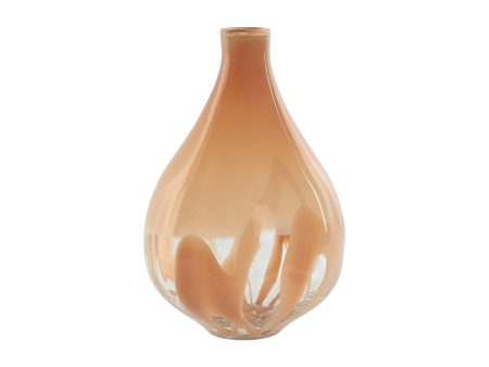 Vase Home ESPRIT Peach Crystal Modern 22 x 22 x 33,5 cm Online