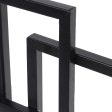 Wall mirror Alexandra House Living Black 120 x 2 x 53 cm Geometric Fashion