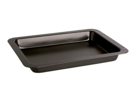 Non-Stick oven Tray Quid Sweet Grey Black Galvanised Steel 43 x 29 x 2 cm For Sale