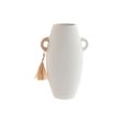 Vase Home ESPRIT White Natural Stoneware 17 x 13 x 26 cm Online Sale