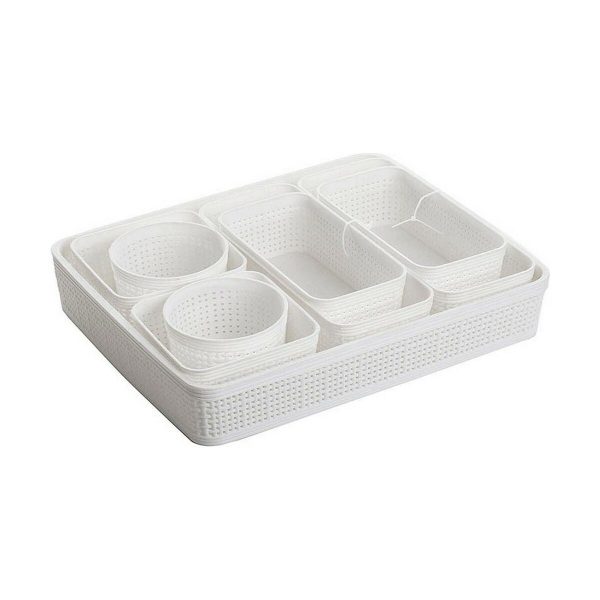 Basket set Dem 9 Pieces Plastic (8 Units) Hot on Sale