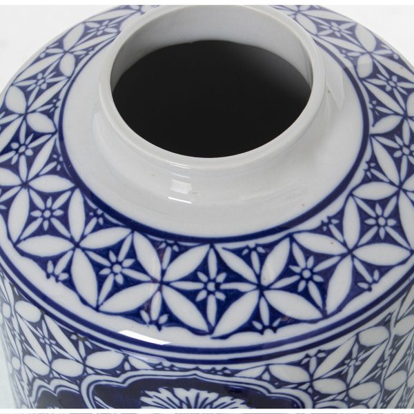 Tibor Alexandra House Living Blue White Ceramic 14 x 22 cm Online Hot Sale