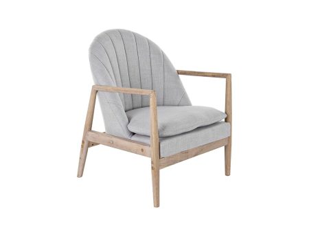 Armchair DKD Home Decor Natural Light grey Fir 68 x 69 x 89 cm Online Sale