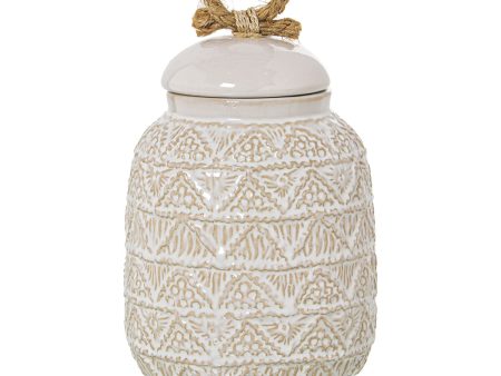 Tibor Alexandra House Living White Ceramic 13 x 13 cm Hot on Sale