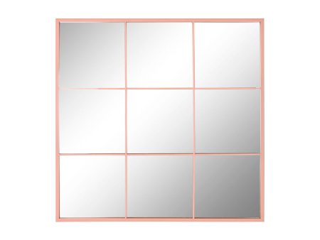 Wall mirror Home ESPRIT Light Pink Window Scandi 90 x 2 x 90 cm Online now