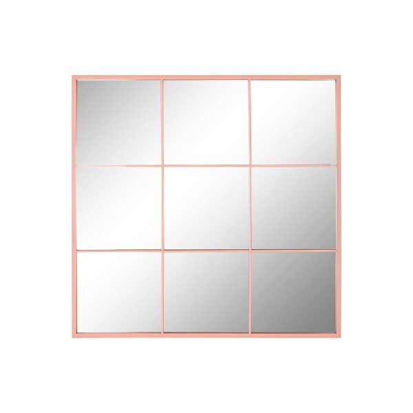 Wall mirror Home ESPRIT Light Pink Window Scandi 90 x 2 x 90 cm Online now