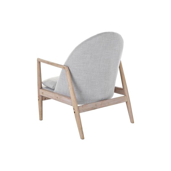 Armchair DKD Home Decor Natural Light grey Fir 68 x 69 x 89 cm Online Sale