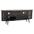 TV furniture DKD Home Decor Fir Metal (150 x 39 x 58 cm) on Sale