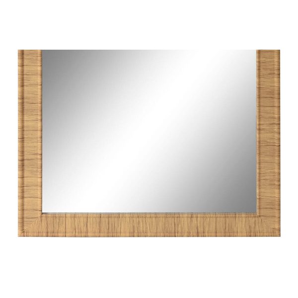 Wall mirror Home ESPRIT Brown Beige Grey Natural 35 x 2 x 125 cm (4 Units) For Cheap