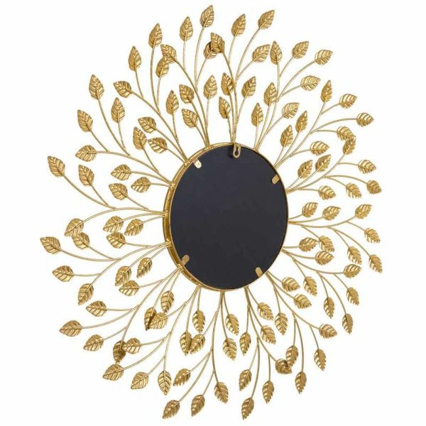 Wall mirror Alexandra House Living Golden 2 x 79 x 79 cm Circle Cheap