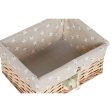 Basket set Home ESPRIT Green Beige Natural wicker 47 x 35 x 55 cm 5 Pieces on Sale