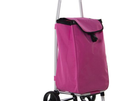 Shopping cart Alexandra House Living Pink 46 x 98 x 36 cm Polyester Fashion